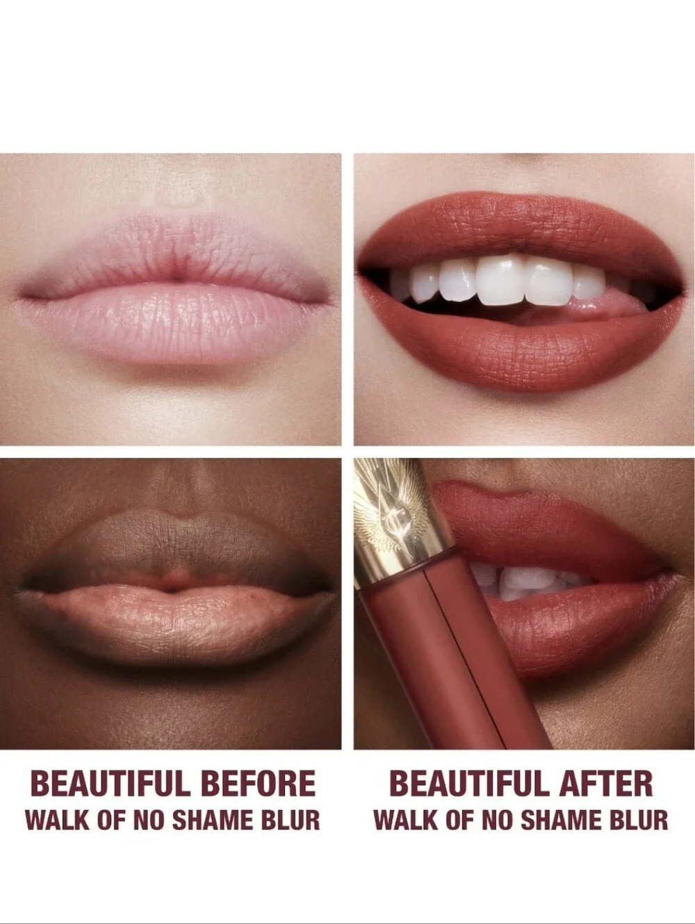 Charlotte Tilbury Airbrush Flawless Lip Blur Liquid Lip Walk Of No Shame NIB